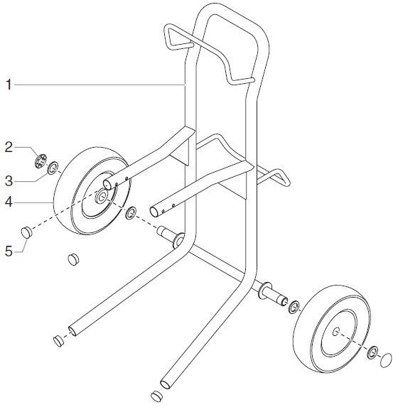 RentSpray 650 High Rider Cart Assembly